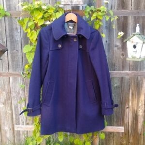 LIKE NEW JCrew Salon Peacoat Blue Size 6/Small Worn 1x!